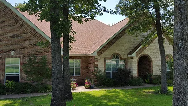 Cedar shingle roof on a Texoma home