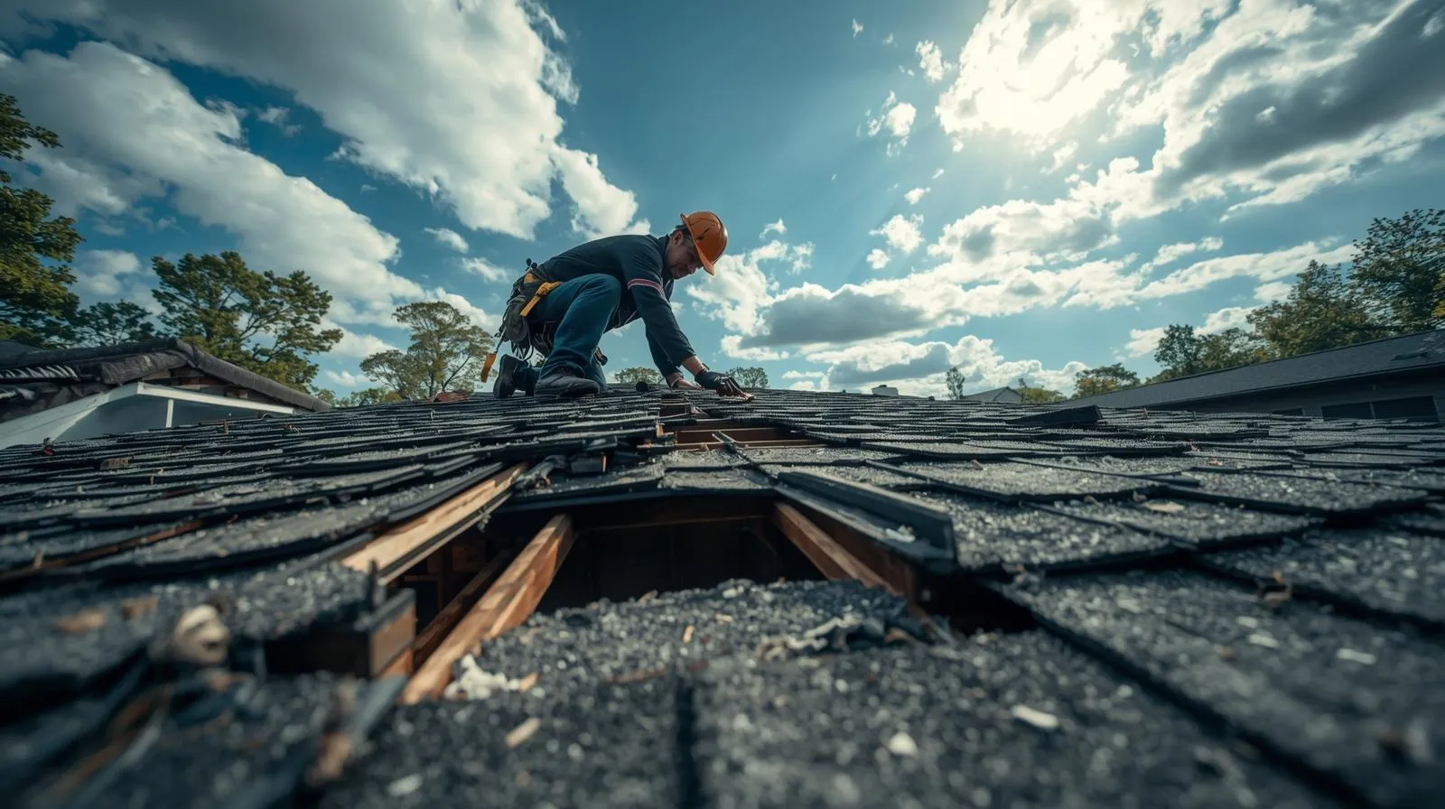 Hail damage restoration