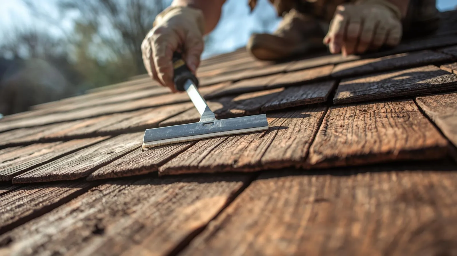 Cedar roof maintenance