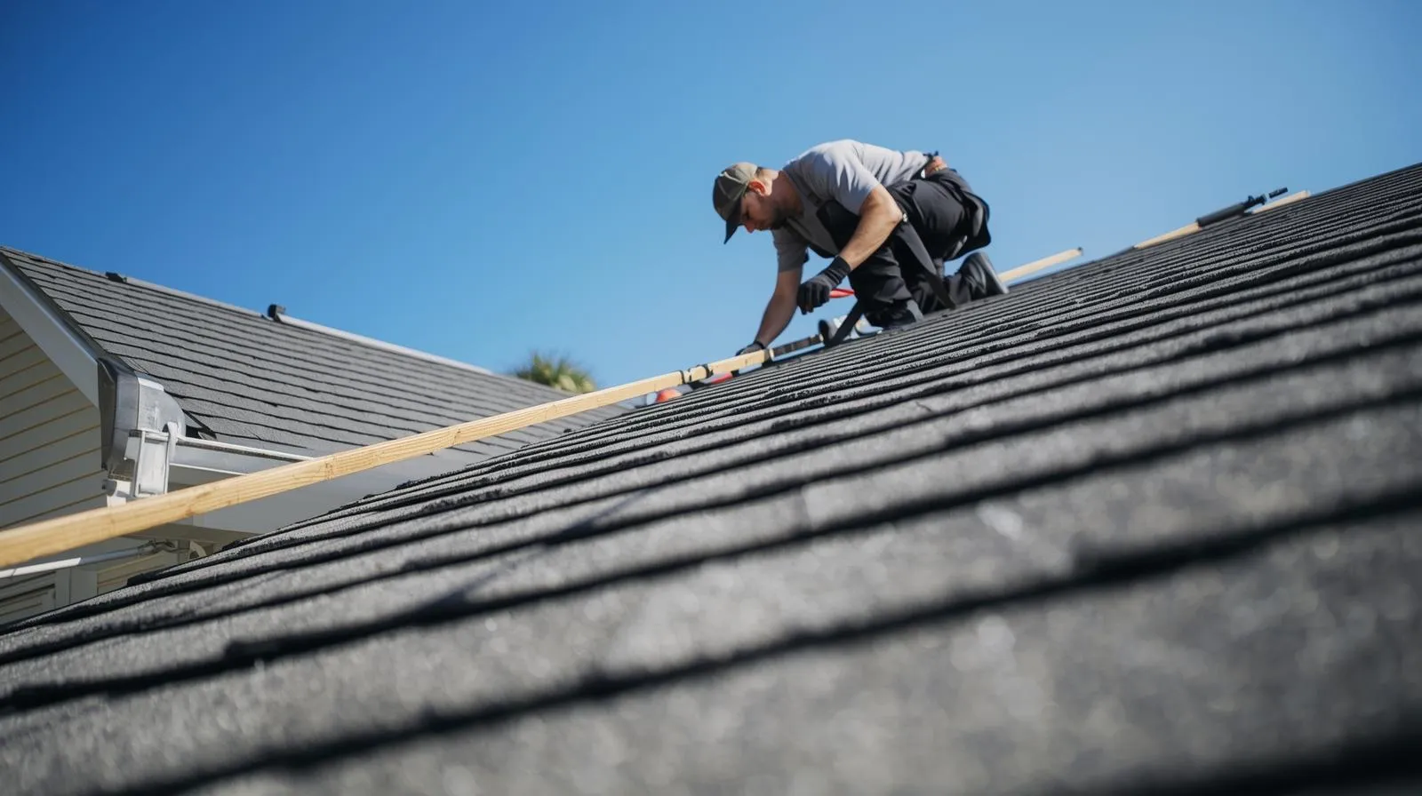 Storm damage roof repair on a Texoma home by Lankford Roofing